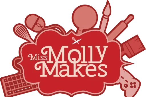 MissMollyMakes Logo Red and Pink