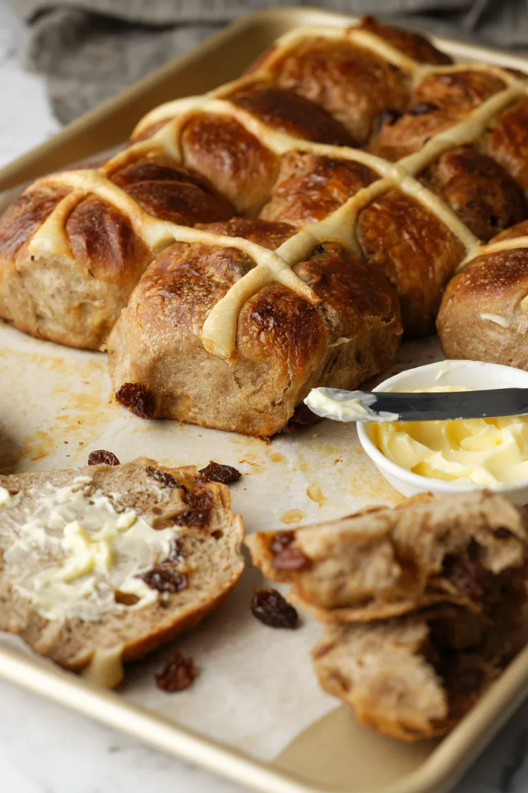 Tray of Hot Cross Buns