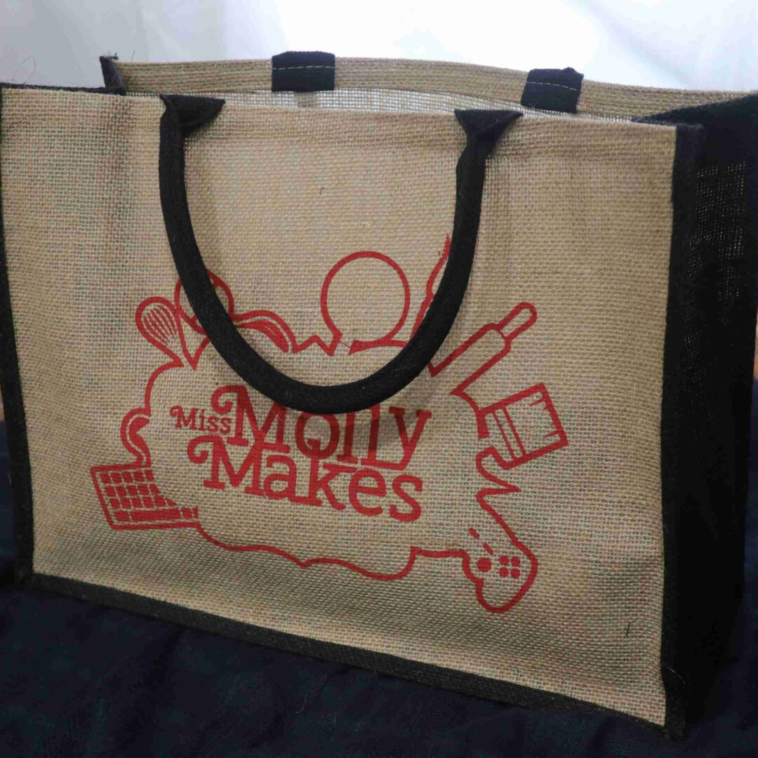 Miss Molly Makes Jute Tote Bags – Miss Molly Makes