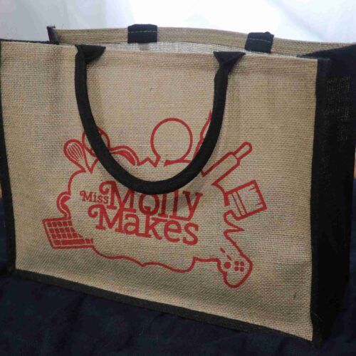 Miss Molly Makes Jute Tote Bags