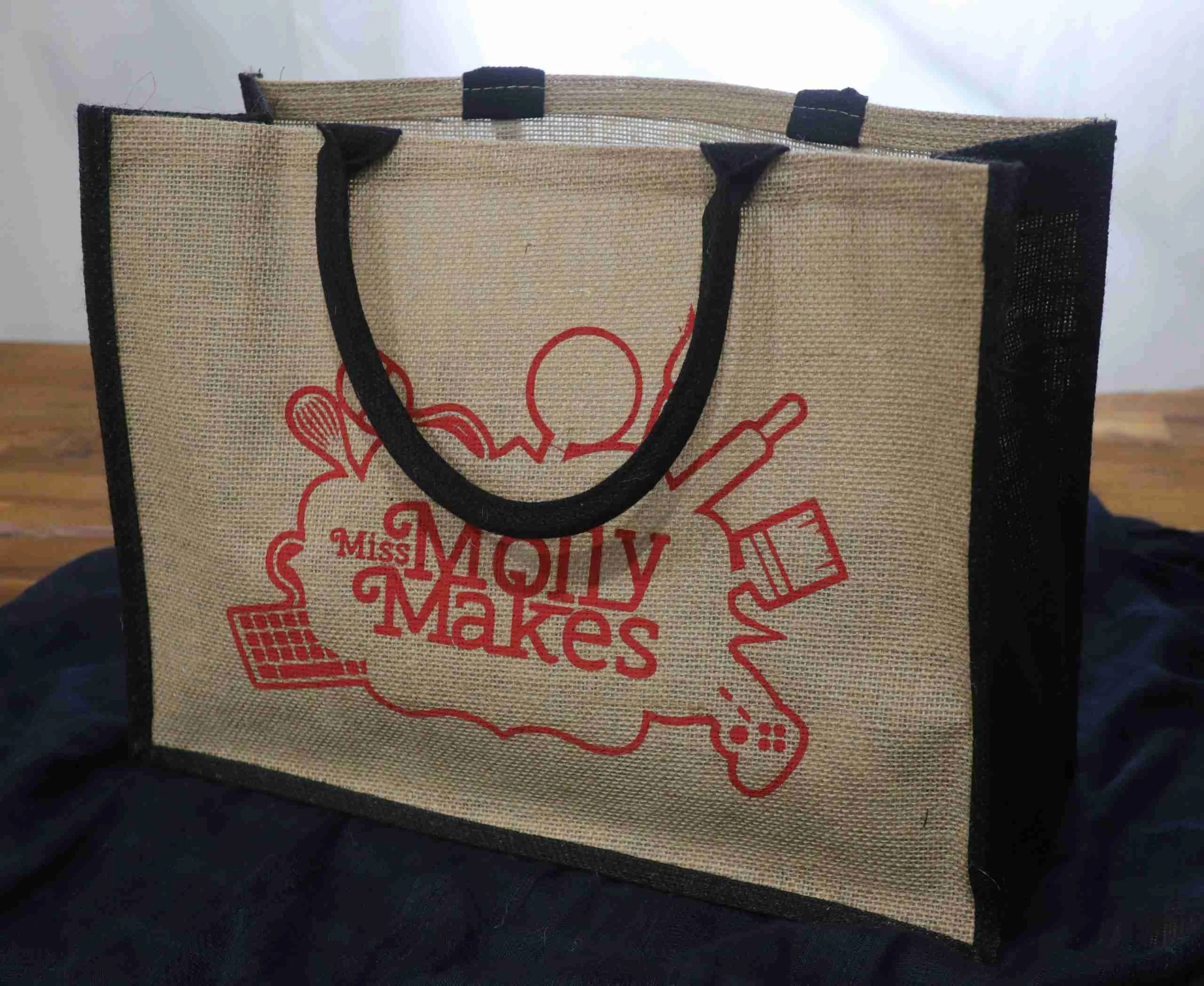 Miss Molly Makes Jute Tote Bags – Miss Molly Makes