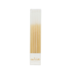 Gold candle pack in clear box