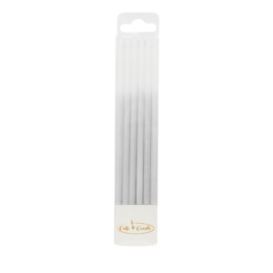 Silver candle pack in clear box