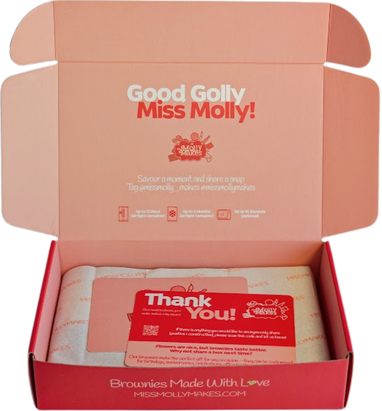 Miss Molly Makes Packaging box and cards