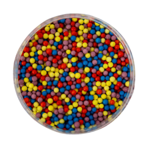 Blue, Purple, Red, Yellow Sprinkles