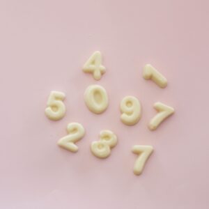 Numbers White choc Icon
