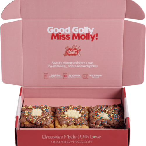 3-Pack Birthday Brownies with icons