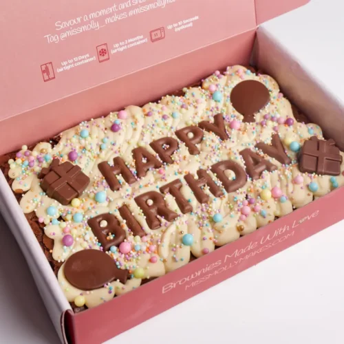 Birthday Brownies – Happy Bday Slab