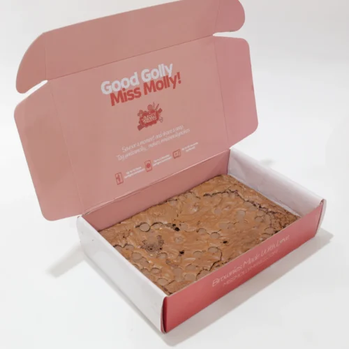Naked Slab brownies without toppings