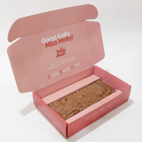 Naked Half Slab brownies without toppings