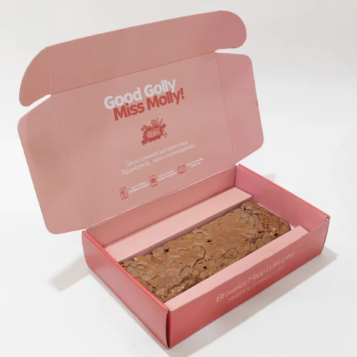 Naked Half Slab brownies without toppings