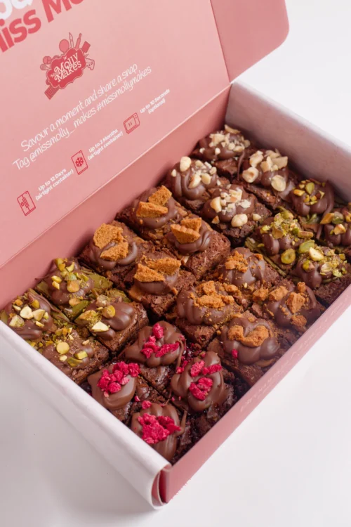 Raspberry Brownies (5) The Whole Lot - Loaded Brownie Bites